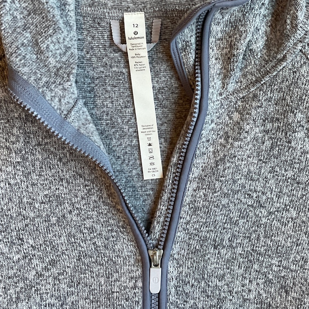 Lulu Lemon Purple/Gray Hooded Pullover